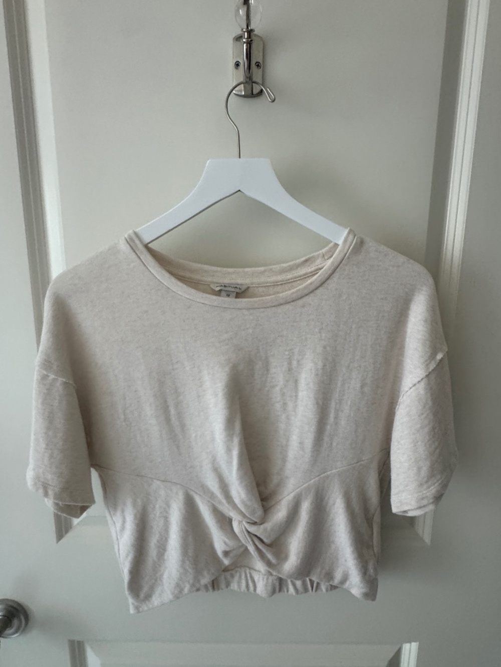 Habitual Kids Girls Size 12 Short Sleeve Twisted Front Top